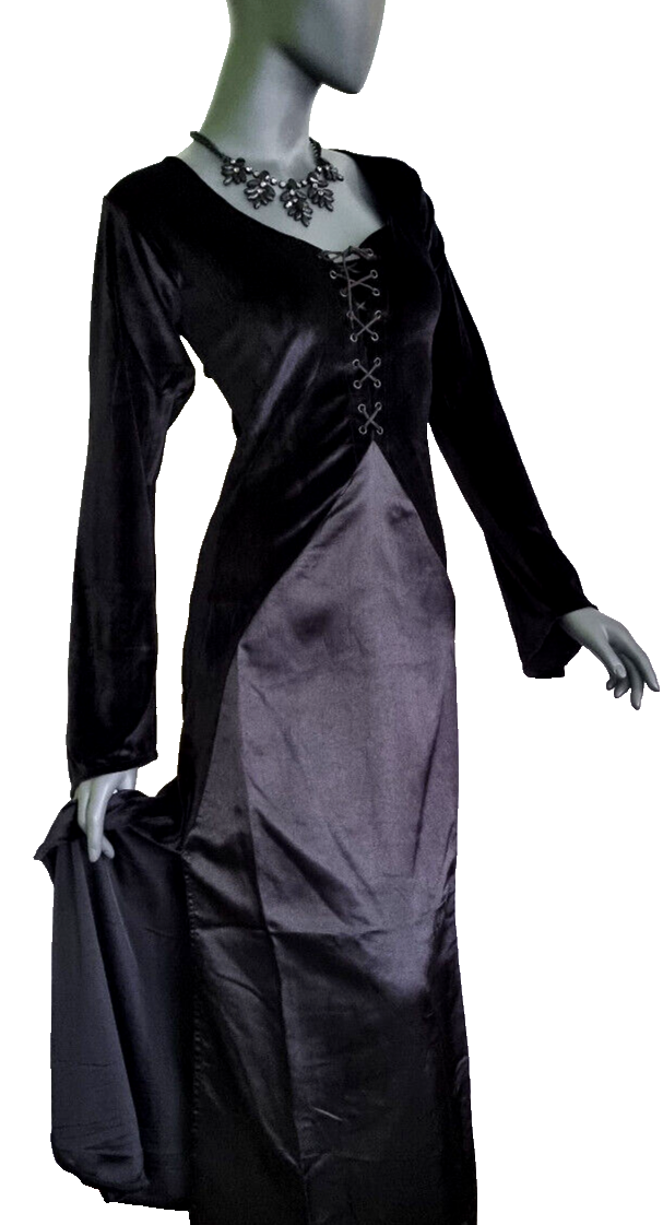 Bäres Empire Gothic  Samtkleid Maxikleid Mittelalter Gothic Witch  Gr. 38/40