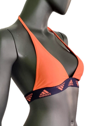 Adidas Neckholder Bikini Set HR4397 orange blau Gr.XS