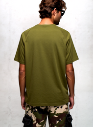 Adidas unisex classic T-Shirt Camo Tongue Tee oliv grün Gr.S