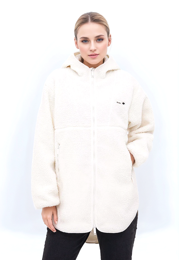 Bench Teddyjacke vokuhila offwhite Gr.40 (42)