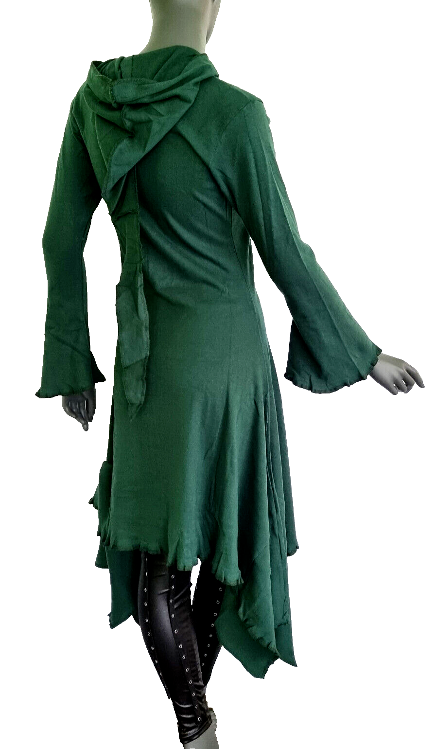 Gugel ZipfelKleid Medieval Gothic Ethno Hippie Witch Pixie Gr.S/M, L/XL