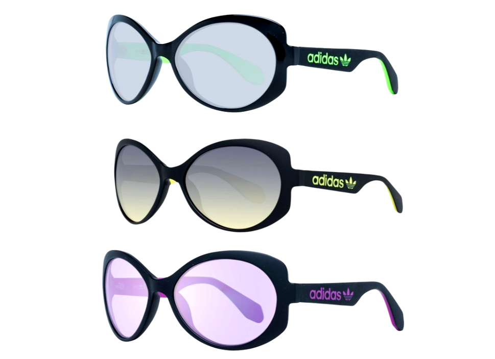 ADIDAS ORIGINALS Damen Sonnenbrille, lila Gläser verspiegelt
