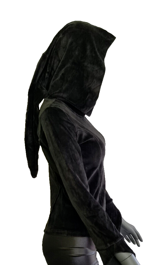 Gugel Nickisweater Medieval Gothic Pixie Larp Rock Gr.34/36 kleine 38