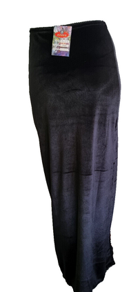 Bäres Gothic Medieval Larp Punk Maxirock Samtrock Schlitz schwarz Gr.34-38