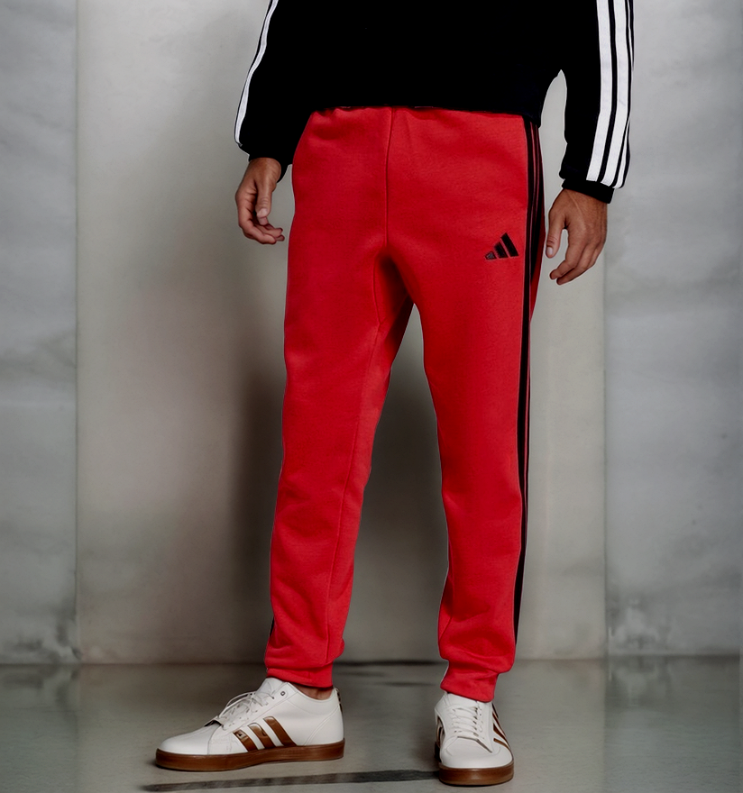 Adidas Herren Classic Sweathose Essentials 3-Stripes rot Gr.M