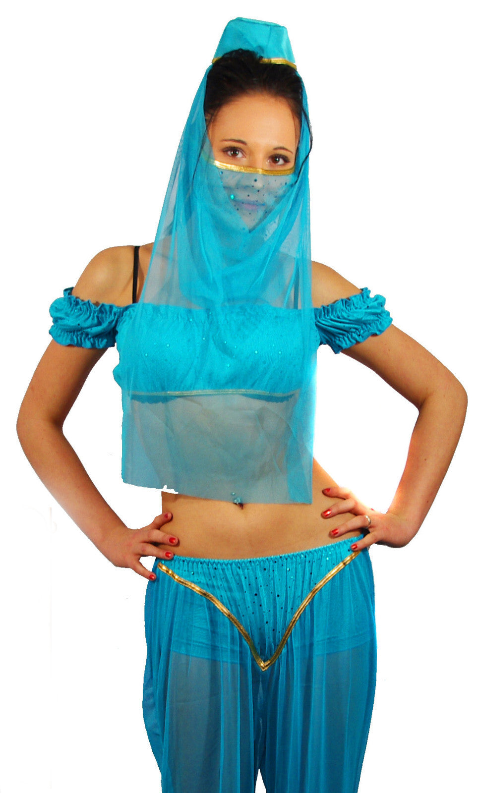 Faschingskostüm Karneval Belly Dancer Haremsdame Bauchtänzerin Gr.34/36