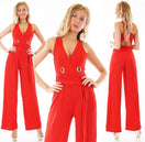 Zeige Bild Lucas + Emma Sexy Jerseyoverall  5 Farben Bootcut Wide Leg Gr.34/36 kleine 38 3