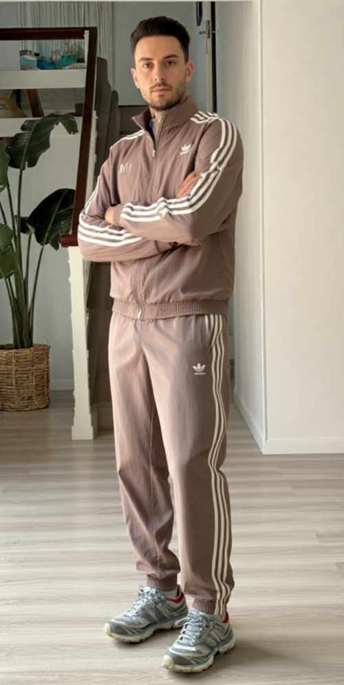 Adidas Jogginghose adicolor WovenFirebird JP1024 brown Regular Fit Gr.2XL