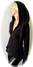 Zeige Bild Gugel Zipfeljacke Goa Ethno Medieval Gothic Hippie bordeaux Gr.36/38 kleine 40 3
