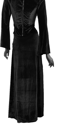 Bäres Maxirock  Samt  gothic punk schwarz Gr.40/42