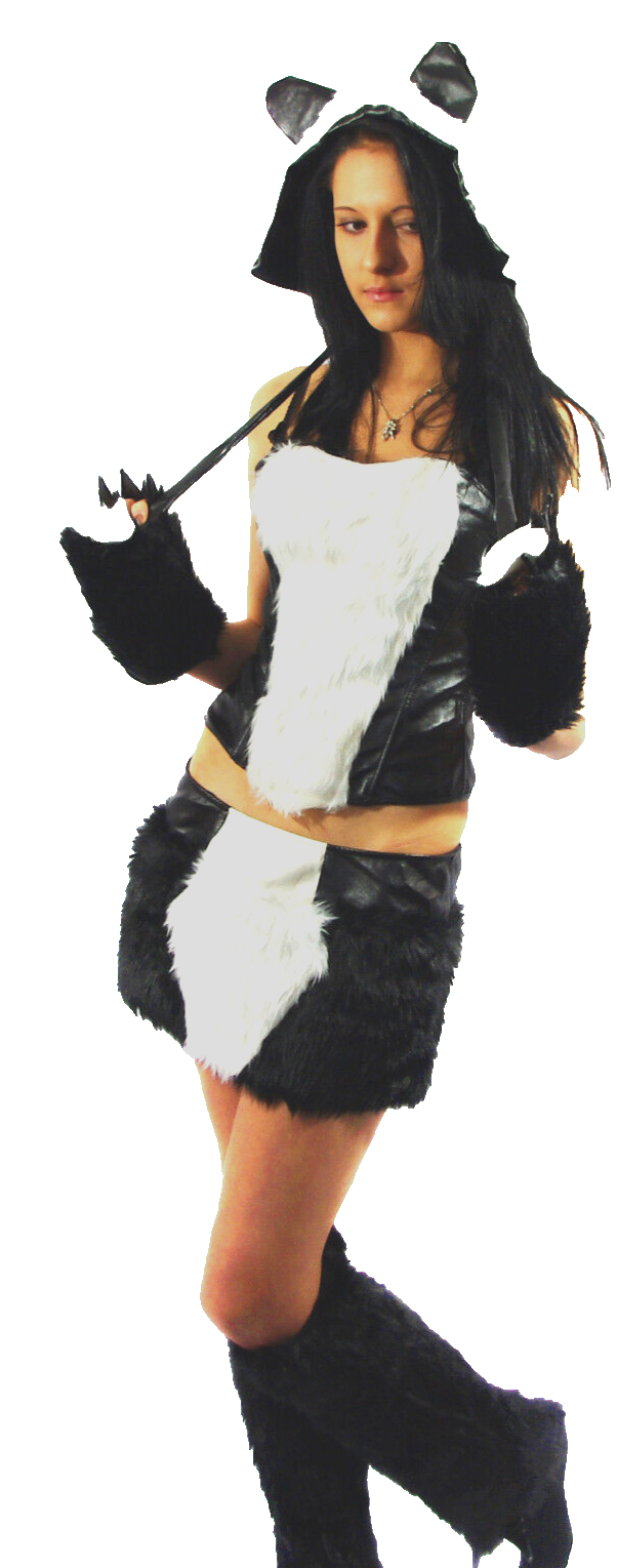 Panda Kostüm Fasching Damen Karneval Gr.34/36