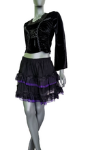 Zeige Bild Bäres Tüllrock Spitze Gothic Punk Rock Dark schwarz rot Gr.34-40 freesize 3