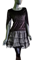 Zeige Bild Nickisamt Zipfelärmel Gothic  Medieval victorian Larp Punk schwarz  Gr. 36-40 3