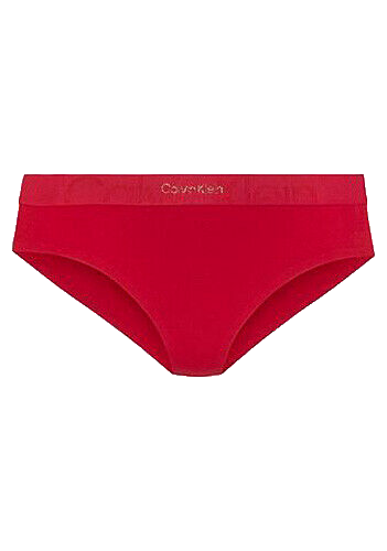 Calvin Klein Damen Slip Rot Gold Gr. 3XL