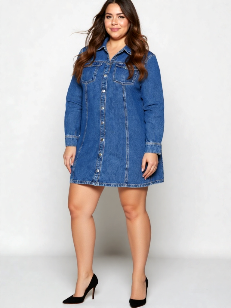 Tommy J. Jeanskleid Jeansjacke Aline Gr.5XL