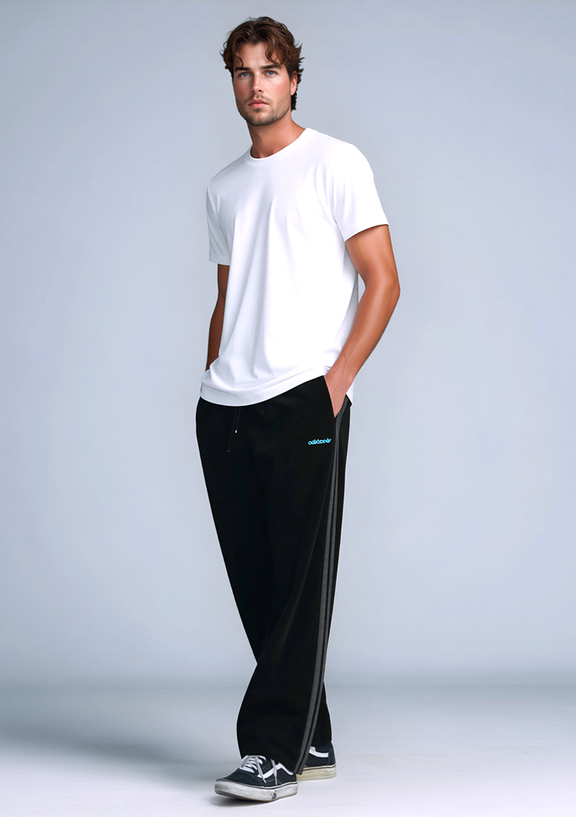Adidas Corduroy Pants schwarz grau Gr. XL