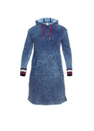 Zeige Bild Sheego Sweatkleid Longsleeve Hoodie Jeans Vintage Look Gr.58 3