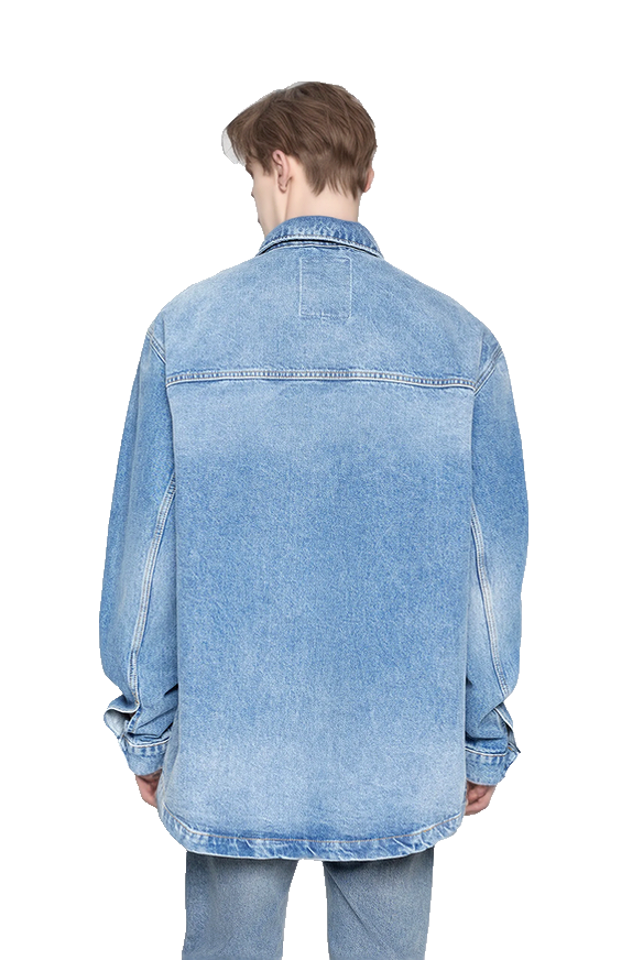 Tommy Jeans Aiden Jeans-Hemdjacke Oversize Gr.2XL
