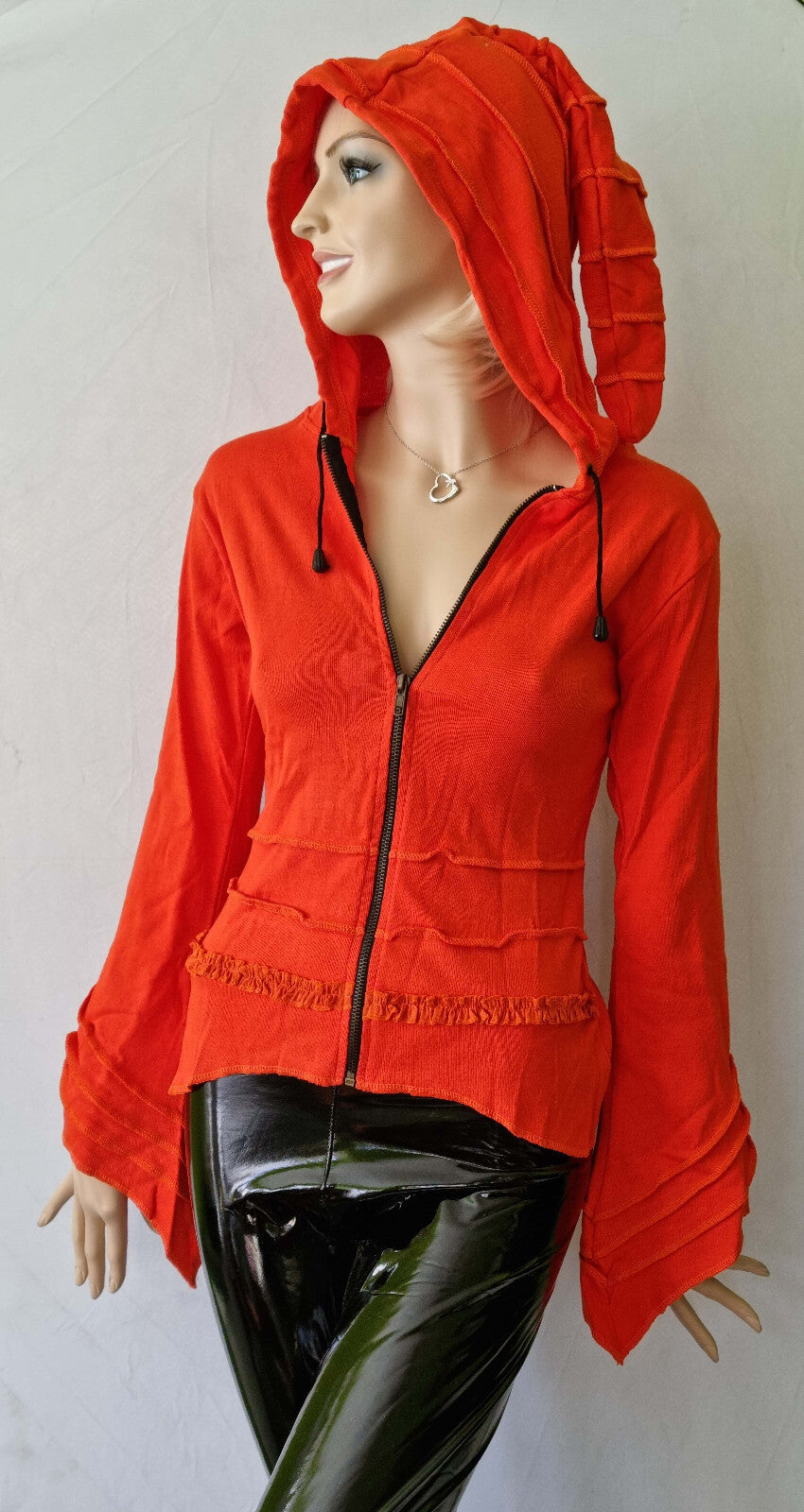 Sweatjacke Gugel Ethno Goa Gothic Hippie Gr. 34-40