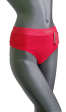 Zeige Bild Calvin Klein Damen Slip Rot Gold Gr. 3XL 2