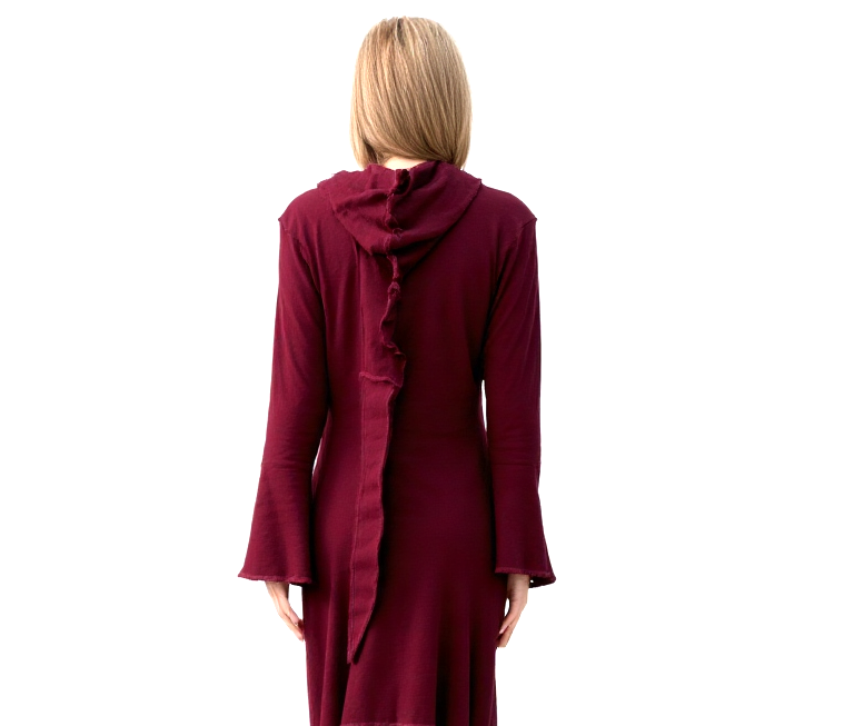 Gugel Zipfelkleid Shirtjacke Goa Ethno Medieval Hippie Gr. S/M