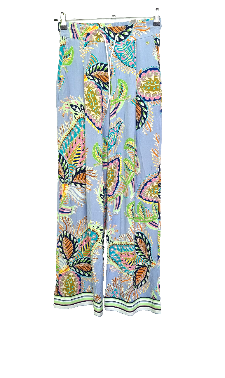 Marc Cain Stoffhose beach paisley  - deep summer sky Gr.38