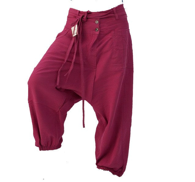 Haremshose Pumphose Aladinhose Pluderhose Yoga Goa Sarouel schwarz 40/42 xxl