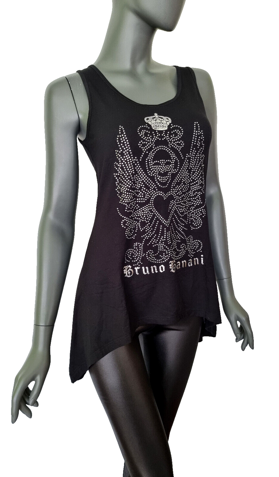 Bruno Banani Longtop Strass Skull Rock Punk vokuhila Gr.38