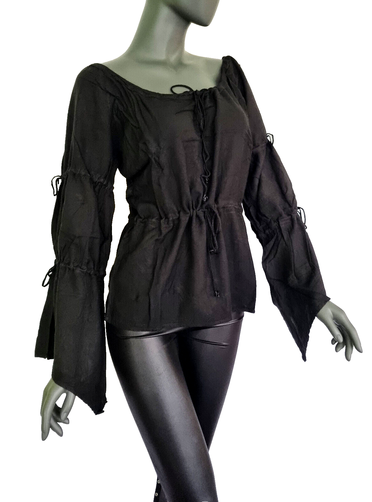 HemdBluse Mittelalter Larp Boheme Schnürung Freesize 34-40