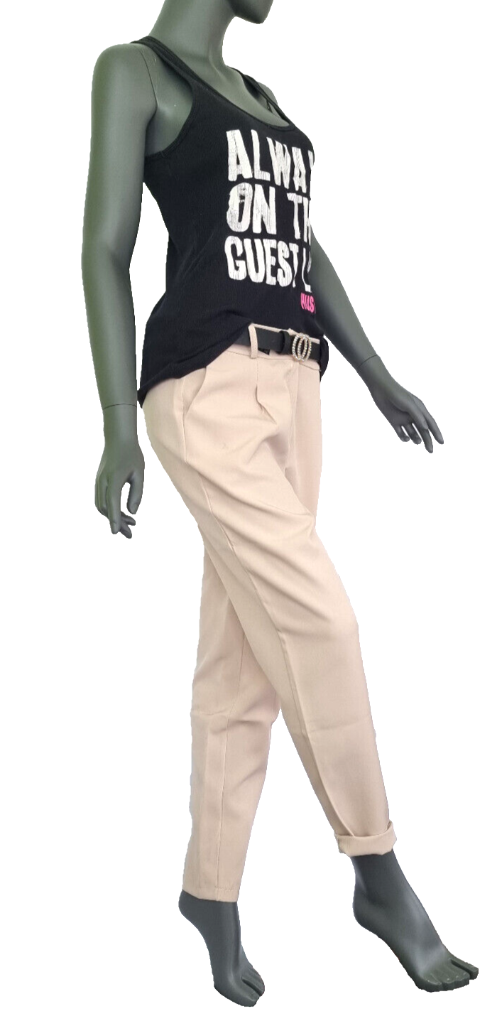 Hailys Schlupfhose beige Kombitalent elegant sportlich casual Hüfthose Gr. 32-42