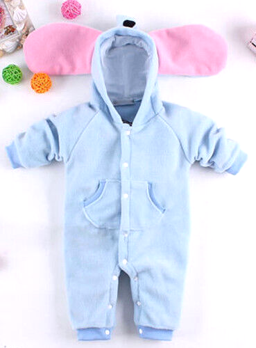 Elefant Baby Fleeceoverall Übergangsoverall Gr. 74