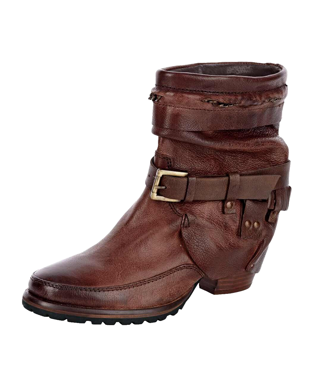 XYXYX Stiefelette Echtleder Biker Look Western Gr.37