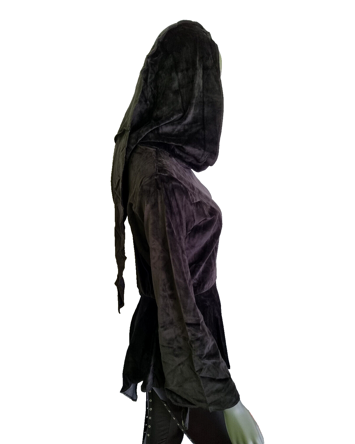Gugel Nickisweater Vintage Look Mittelalter Gothic Pixie  rot  Gr.34-38 kl.40