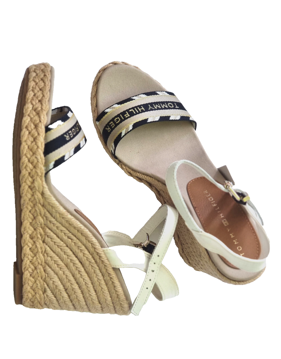 Tommy Hilfiger Webbing Wedge Plateausandalette Größe 40