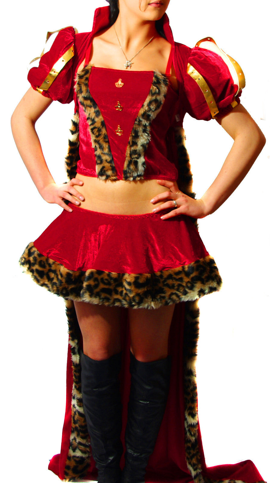 Faschingskostüm Karneval Königin deluxe Gr.34/36