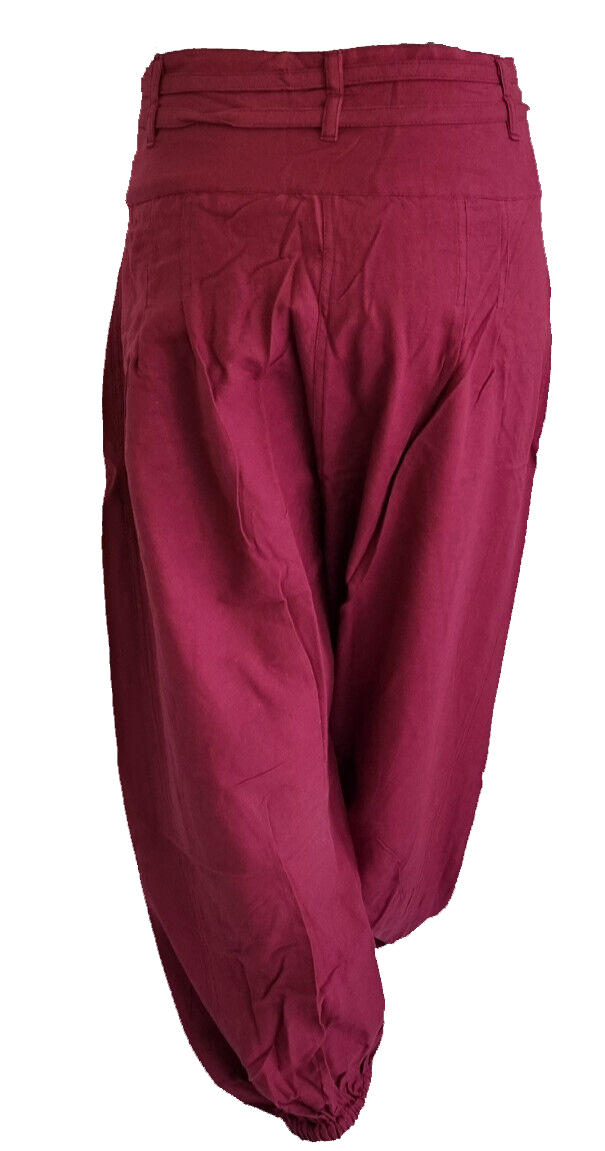 Haremshose Pumphose Aladinhose Pluderhose Yoga Goa Sarouel Baggy grün Gr.34/36