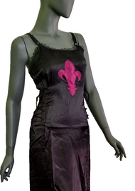 Bäres Kleid Mittelalter Gothic Larp Schnürung Maxikleid Lilie Gr.38