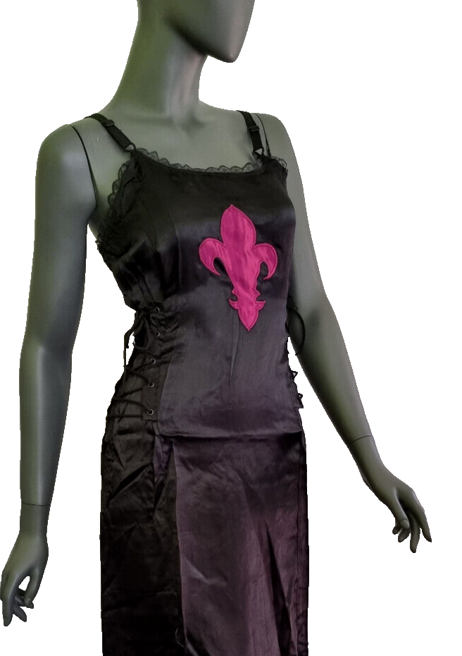 Bäres Kleid Mittelalter Gothic Larp Schnürung Maxikleid Lilie Gr.38