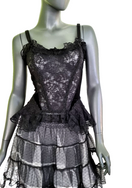 Zeige Bild Bäres Stäbchen Corsagentop Spitze Gothic Punk Victorian  transparent Gr.36/38 2