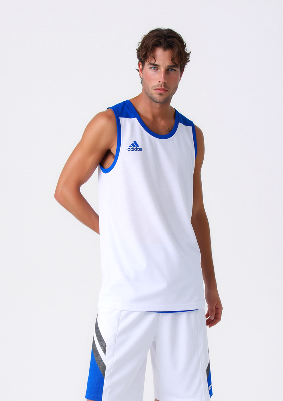 Adidas Herren Sport perfomance 3G Speed Wendeshirt blau weiss DY6593 Gr.XL