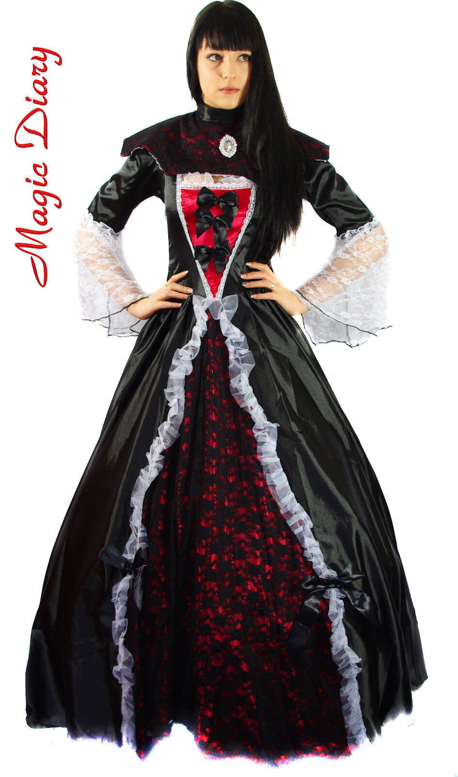 Faschingskostüm Karneval Gothic Vampir Dracula Gr.34/36