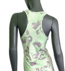 Zeige Bild Adidas Damen Floral Graphic Single Jersey Dress grün grau Gr.XL/42-44 2