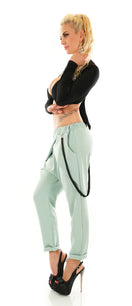 Zeige Bild Damen Harem JogPants Baggy Boyfriend Freizeithose Bänder 34-38 onesize 3