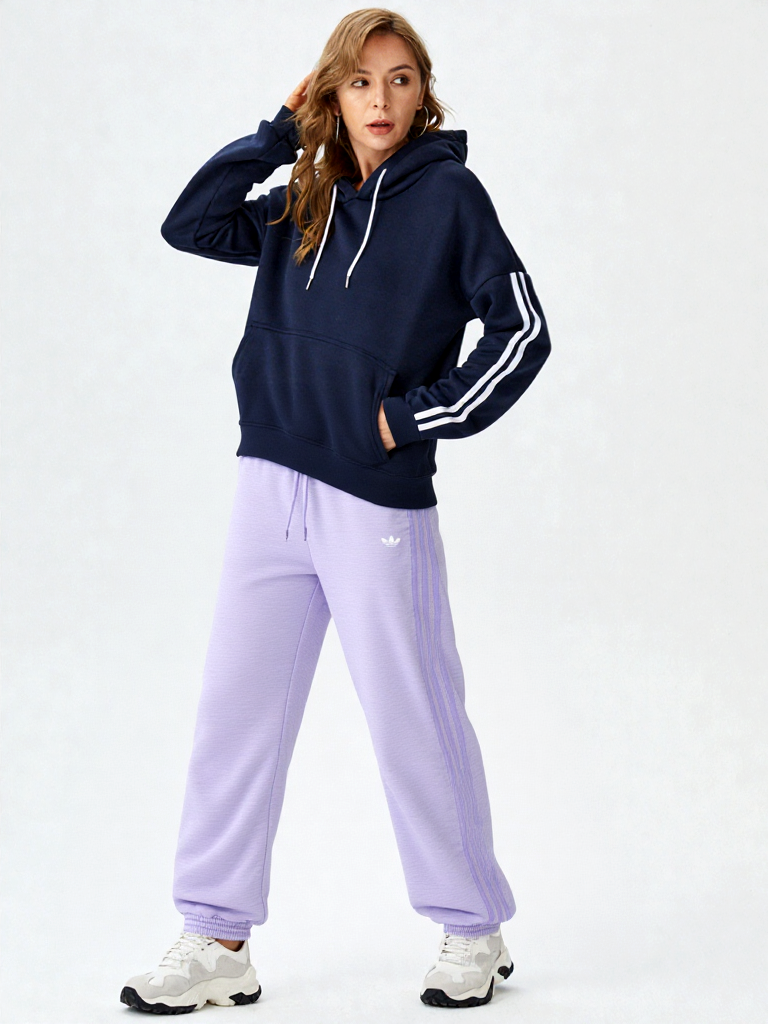 Adidas Jogginghose Joggers IP7141 Violett Loose Fit Gr. L / 40/42 kl.44