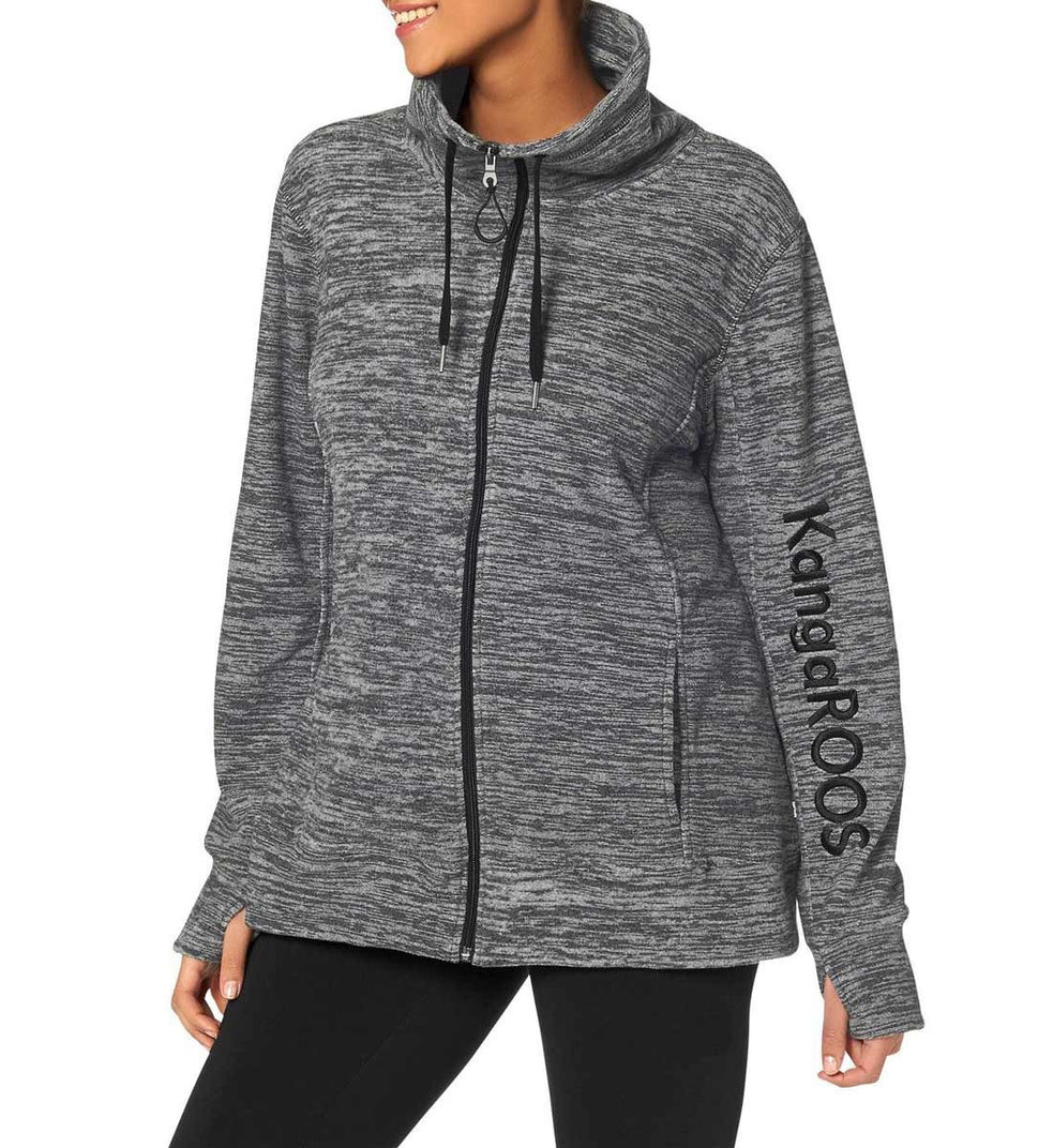 KangaROOS Fleecejacke  grau melange Gr.40 - 50