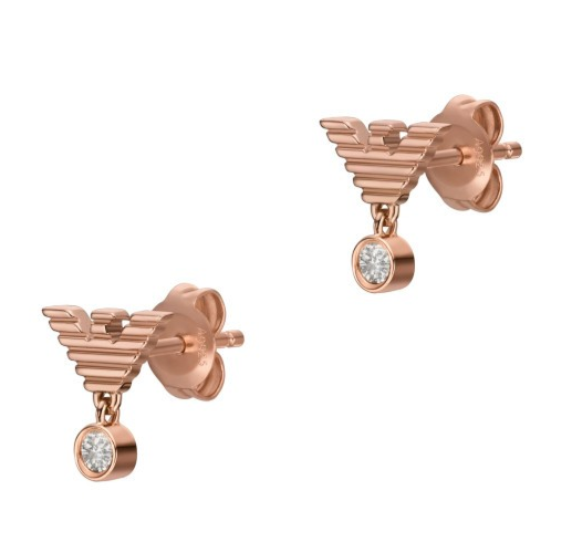Emporio Armani 1 Paar Ohrstecker roségold 925 Sterling Silber