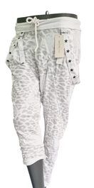 Zeige Bild Jogpants Italy Freizeithose Schlupfhose Leopard Harem Boyfriend Gr.34-38 onesize 4