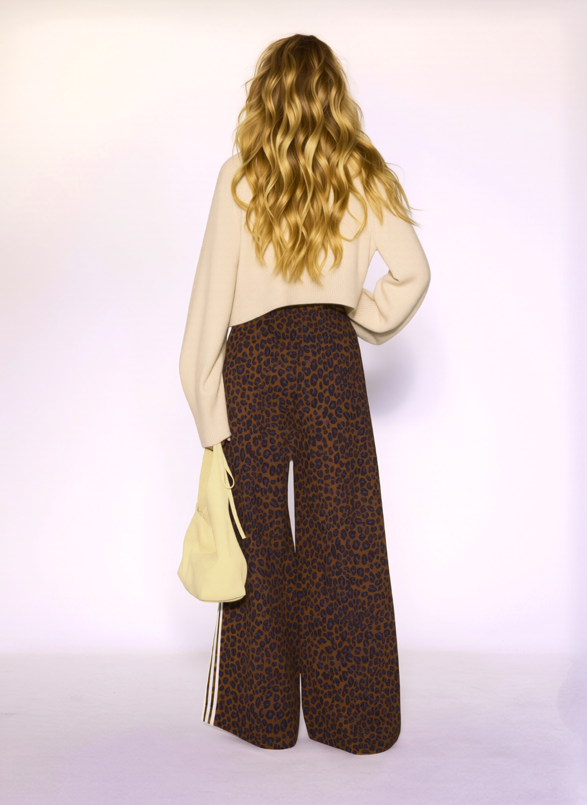 Adidas Firebird Wide Leg oversize Leo Pants light weight Gr.M/38/40