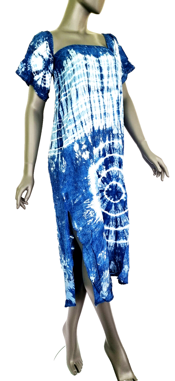 Batikkleid Kombitalent Tunika Rock Strandkleid Partylook Boho Hippie Gr.34-38