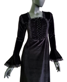 Zeige Bild Bäres Empire Gothic  Samtkleid Maxikleid Mittelalter Gothic Witch  Gr. 36/38 2